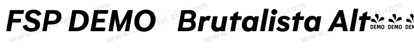 FSP DEMO   Brutalista Alt字体转换